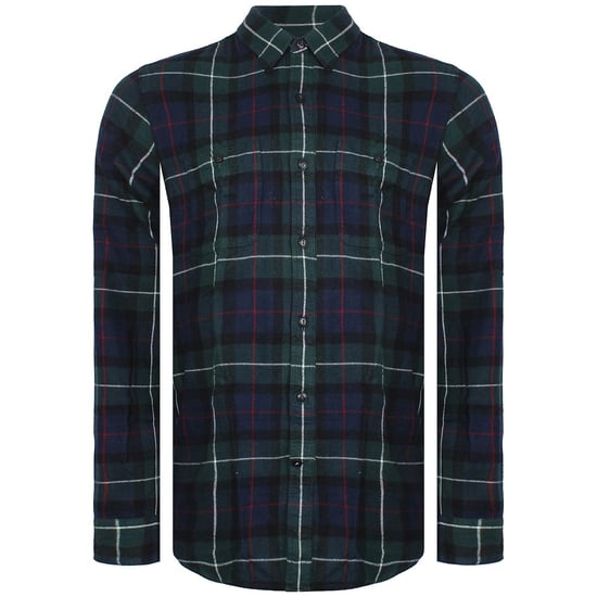 Dockers Checkered Mens Green/Navy Shirt