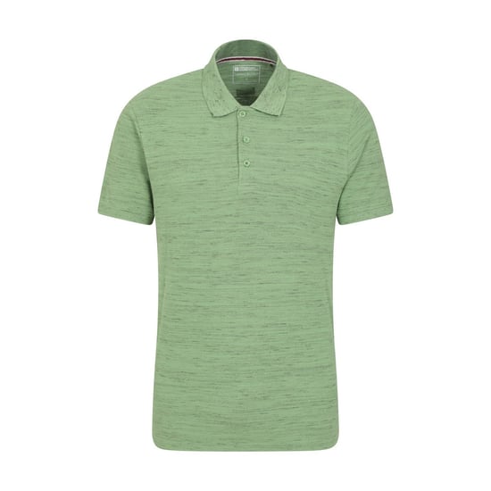 Mountain Warehouse Heren Dawnay Textured Pique Poloshirt (Groen) - Image 1