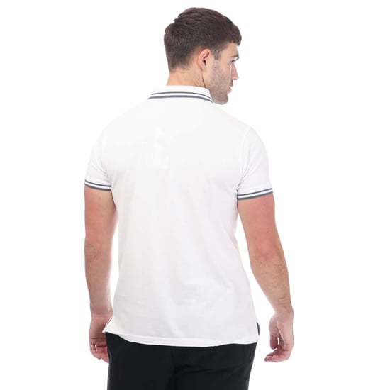 Men's One True Saxon Dixon Polo Shirt in White - Image 2