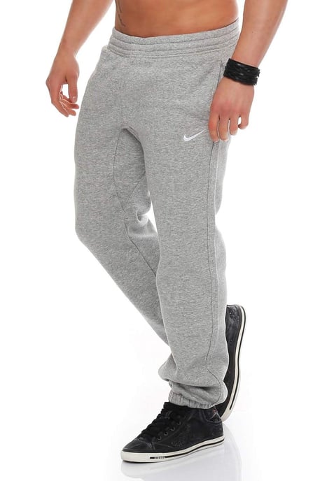 NIKE Mens Club Swoosh Cuff Joggers in Grey - Image 2