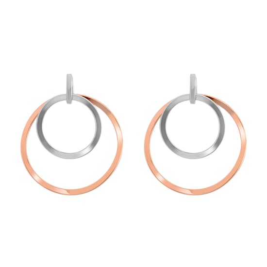 Orphelia 'Margot' Dames 925 Sterling Zilveren Oorbellen - Zilver/Roze ZO-7387 - Image 1