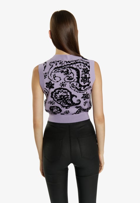 Mymo gebreide trui Dames violet - Image 4