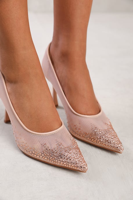 Wheres That From Womens 'Aralyn' Court Shoe With Diamante Detailing