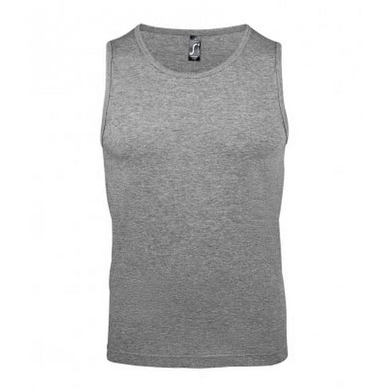 SOLS Heren Justin Mouwloze Tank / Vest Top (Grijze Mergel) - Image 1