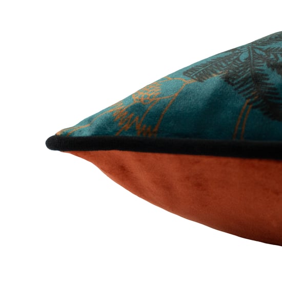 Paoletti Tropical Cheetah Velvet Piped Cushion Cover - Image 4