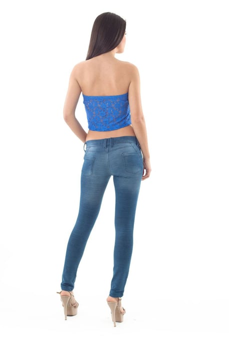 Lace Bandeau in Blauw - Image 3