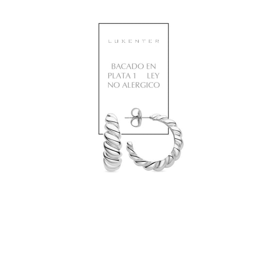 Luxenter Intia earrings rhodium plated finish - Image 4