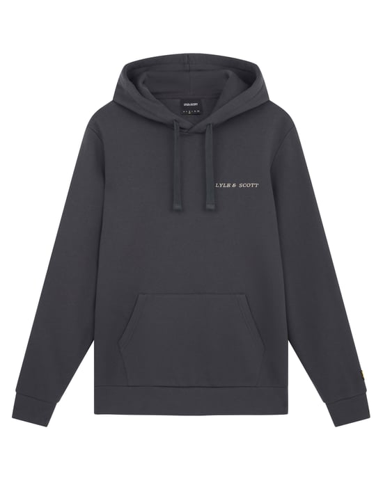 Lyle & Scott Geborduurde Hoodie in Donkergrijs - Image 5