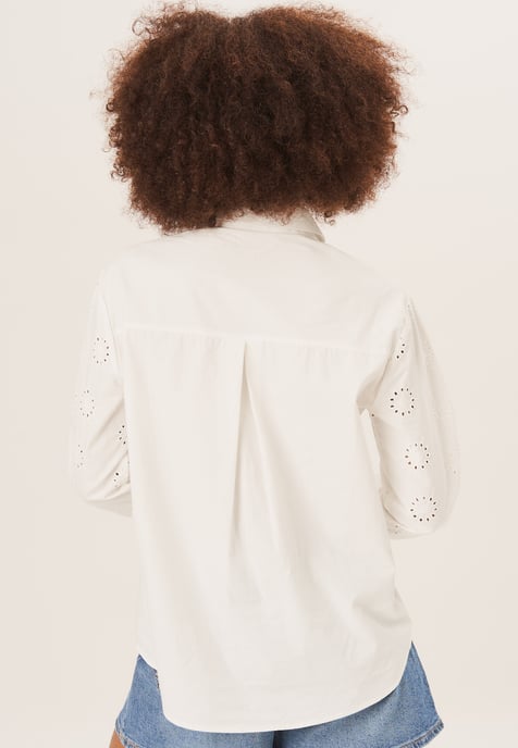 Cotton Embroidered Long Sleeves Shirt