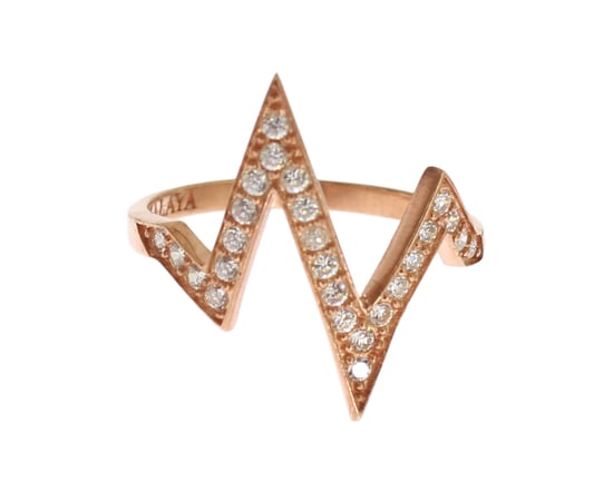 Nialaya Roze Goud 925 Zilver Vrouwen Duidelijke Ring - Image 2