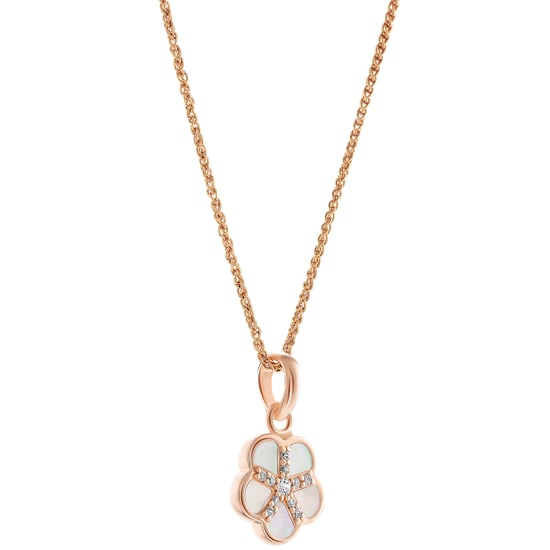 Orphelia 'Daisy' Dames 925 Sterling Zilver Hanger met Ketting - Roze ZH-7585/RG - Image 3