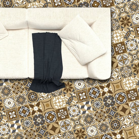 Dark Bronze Tiles Floor Sticker 120cm x 60 cm, Kitchen, Bathroom, Living room, Self-adhesive
