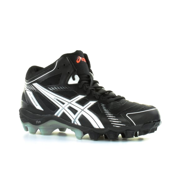 Asics Gel-Crossover 5 Turf Black White Synthetic Mens Sports Boots - Image 2