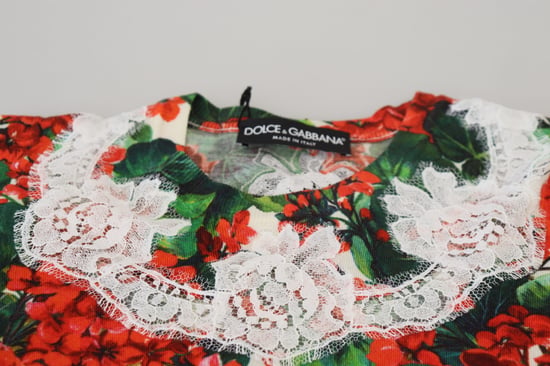 Dolce & Gabbana Women's White Floral Wool Lace Vest Tank Top - Image 5