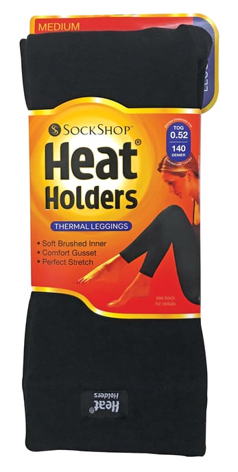 Heat Holders - Ladies Thick Winter Coloured Thermal Leggings - Image 2
