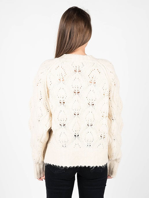 Silvian Heach Pullover Oversize Woman's Beige - Image 4