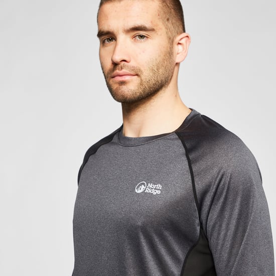 North Ridge Men's Resistance Long Sleeve Moisture Wicking Baselayer Shirt