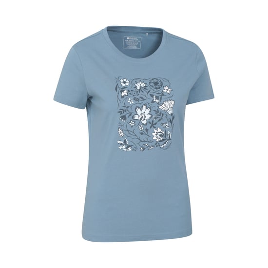 Mountain Warehouse Dames/Dames Paisley Bloemen Organisch T-Shirt (Blauw) - Image 3
