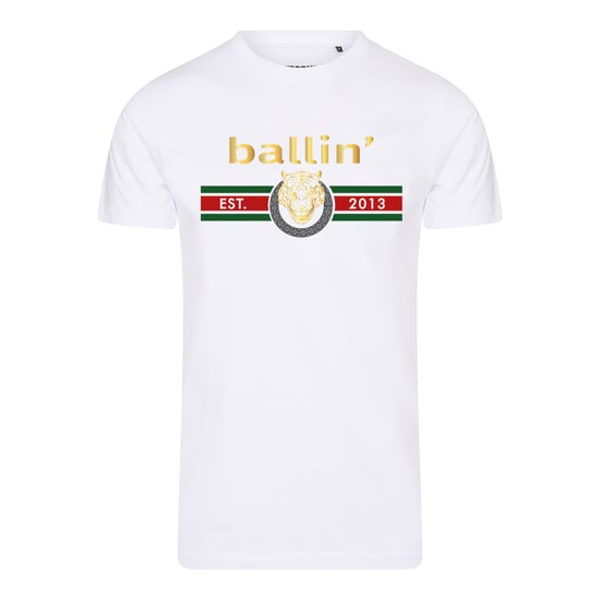 Ballin Est. 2013 Tee SS Tiger Lines Shirt White - Image 1