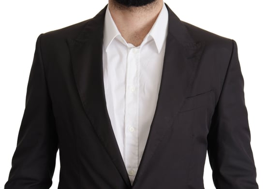 Dolce & Gabbana Black Single Breasted TAORMINA Breasted Men's Blazer - Image 2
