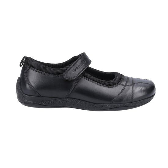 Hush Puppies Girls Clara Leather School Shoes (Black) - Image 3