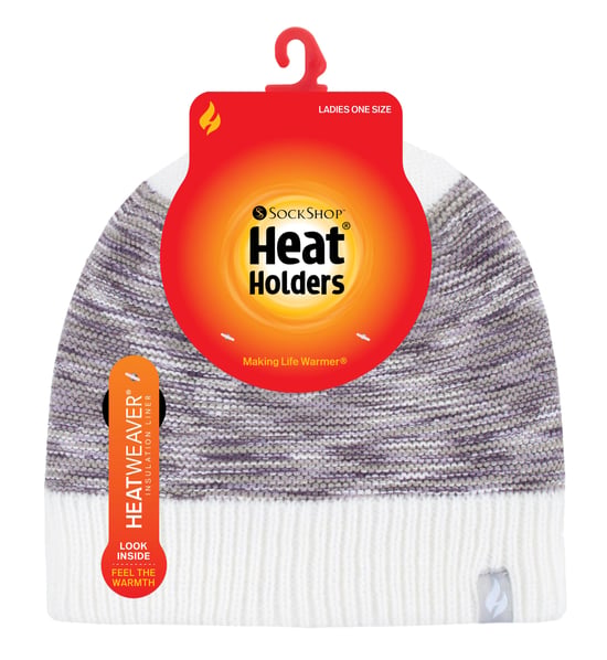 HEAT HOLDERS - Ladies Thermal Knitted Beanie Hat for Winter - Image 2