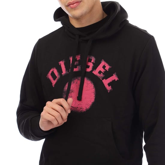 Men's Diesel S-Ginn 9-D Hoodie in Black - Image 3