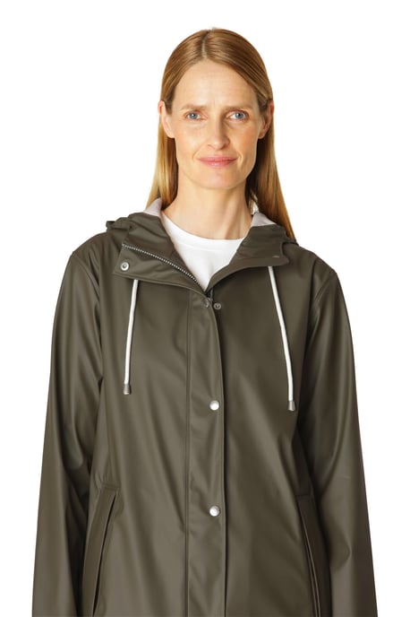 Ilse Jacobsen Rain Coat Army Green - Image 3