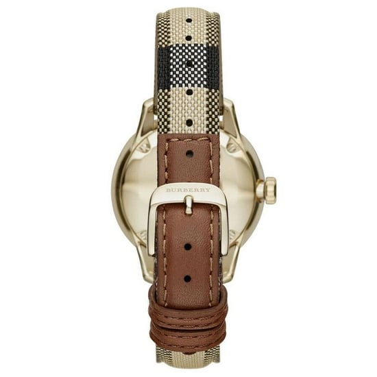 Burberry BU10104 Honey Check Stamped Dial Ladies Watch
