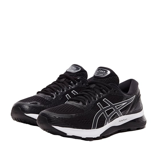 Asics Gel Nimbus 21 Lace-Up Black Synthetic Mens Running Trainers 1011A169_001 - Image 5