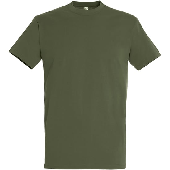 SOLS Heren Keizerlijke Zwaargewicht T-Shirt met korte mouwen (Leger) - Image 1