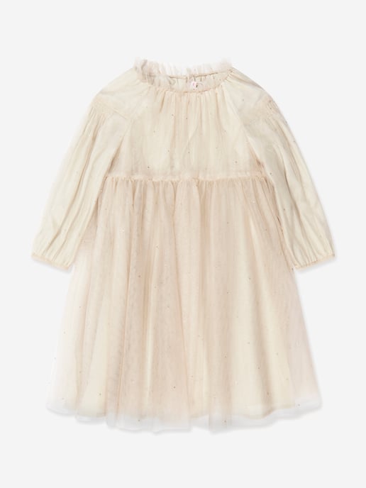 Bonpoint Girls Bluebell Dress In Beige