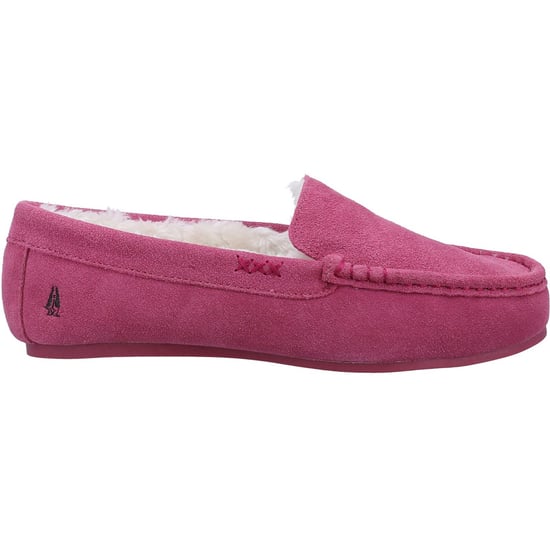 Hush Puppies Annie Mocassin Suede Women's Pink Slippers - Image 4