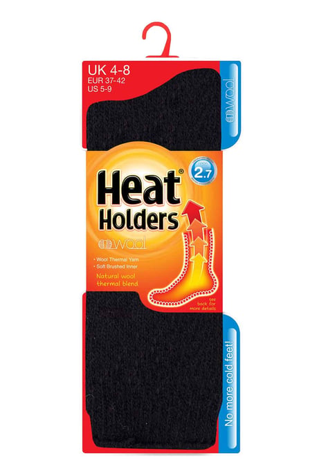 Heat Holders - Ladies Winter Warm 2.7 TOG Short Cosy Wool Rich Socks - Image 2