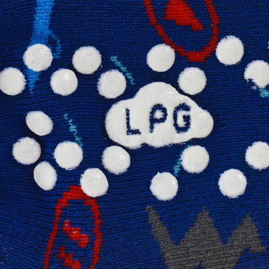 Pack-6 of children's non-slip socks LPG2004