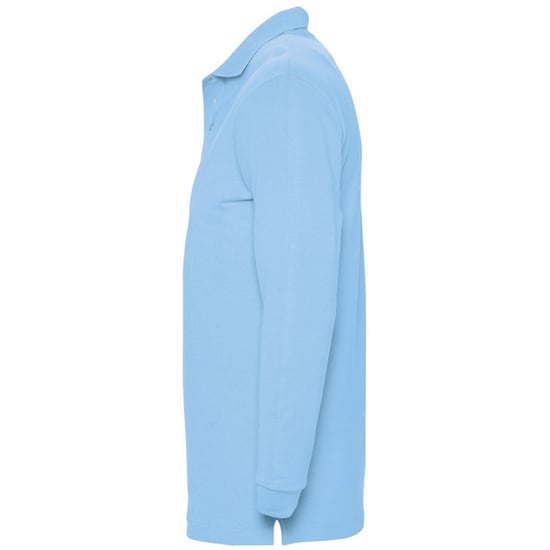 SOLS Heren-Winter II Poloshirt met lange mouwen van Piqué katoen (Sky) - Image 3