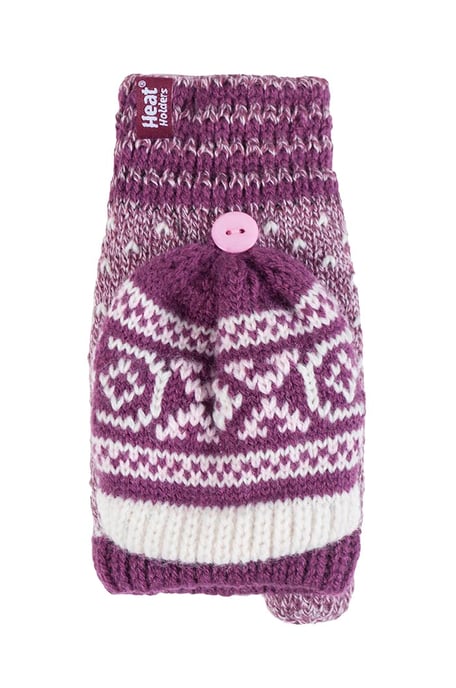 Heat Holders - Fairisle ThermischConverter-handschoenen - Roos - Image 1