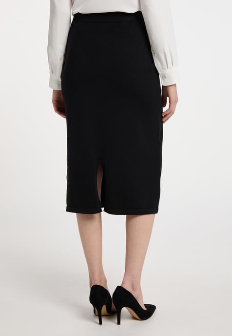 Dreimaster Knitted skirt women black - Image 3