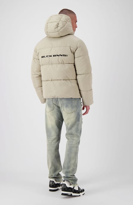 Black Bananas Block Puffer Jacket, Sand