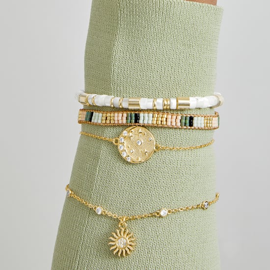 Luxenter Multicolour Crystal Bracelet finished in 18K yellow gold - Lukshu
