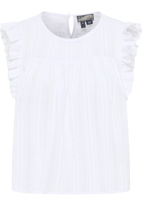 Dreimaster Blouse Dames wit - Image 1