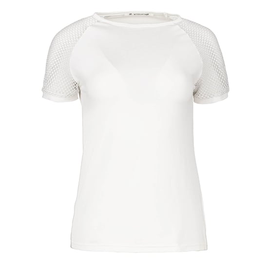 Ecru Top with Short Net Sleeves