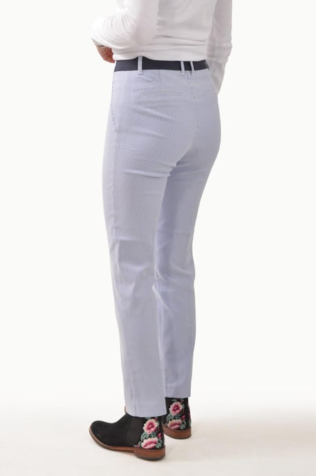 Fine Stripe Stretch Trousers
