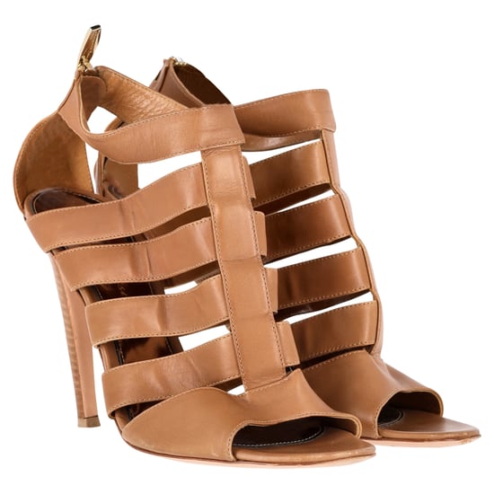 Gianvito Rossi Gladiator Hoge Hak Sandalen in Bruin Leer - Image 4