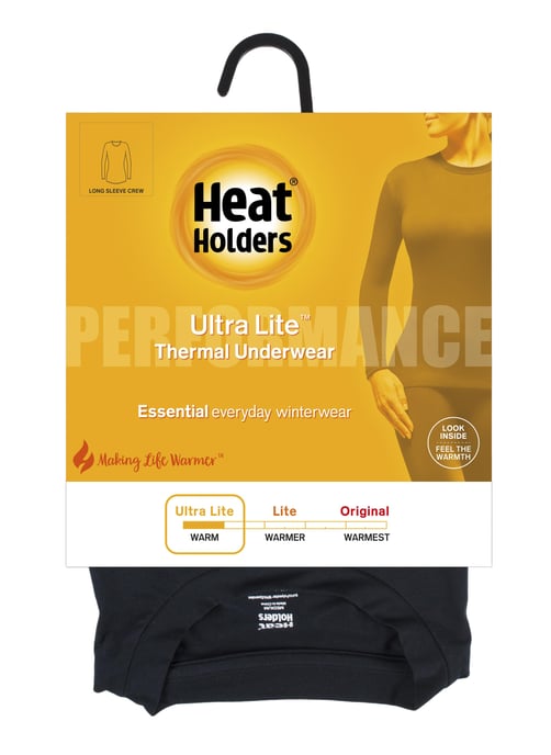 Heat Holders - Ladies Long Sleeve Thermal Top | Lightweight | Fleece Lined - Warm - Ultra Lite - Image 2