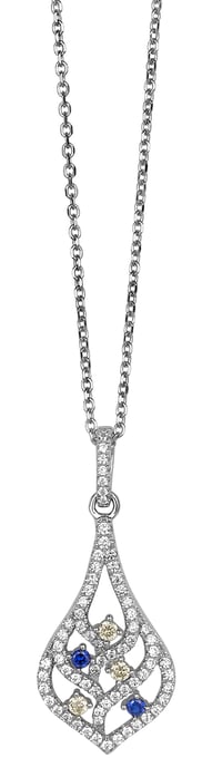 Orphelia Women's 925 Sterling Silver Chain with Pendant - Silver ZH-4845 - Image 1
