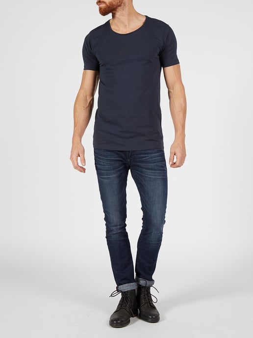 Petrol Industries - 2-pack Basic Crew Neck T-shirts Men - Deep Navy
