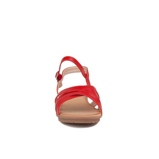 Confortable wedge sandal Montevita in Red