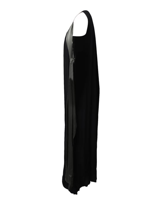 Lanvin Blomapplikation Aftonkjol i Svart Siden - Image 3