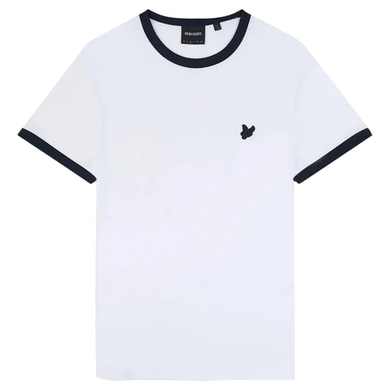 Lyle & Scott Tonal Ringer White T-Shirt - Image 1